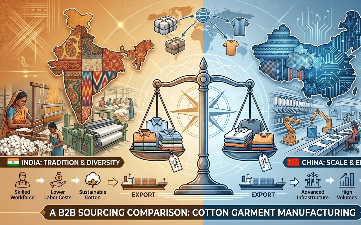 India vs China for Cotton Garment Manufacturing